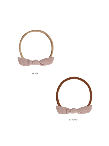 Rylee + Cru Little Knot Headband, Mauve